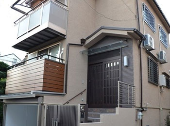 大阪市大正区G様｜木造モルタルの外壁塗装(ジョリパットフレッシュ)の事例