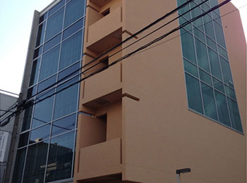 大阪市東成区｜RC造ビルの外壁塗装(ジョリパットフレッシュ)の事例