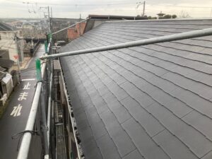 泉大津市M様邸の屋根塗装施工前の状態