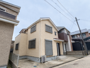泉大津市S様邸の外壁・屋根塗装施工前の住宅外観